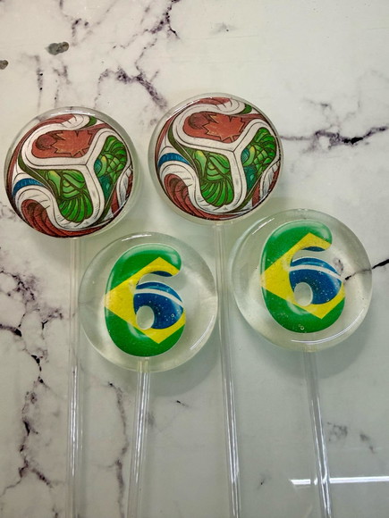 Pirulito de Cristal Futebol - Copa do Mundo
