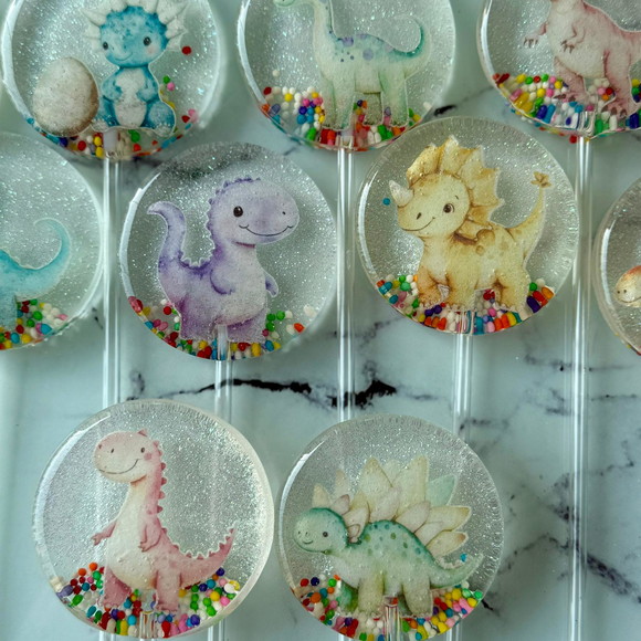 Pirulito de Cristal Dino Baby