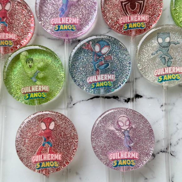 Pirulito de Cristal Spidey e Seus Amigos Espetaculares