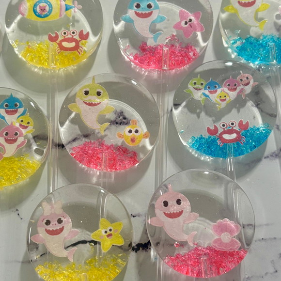 Pirulito de Cristal Baby Shark