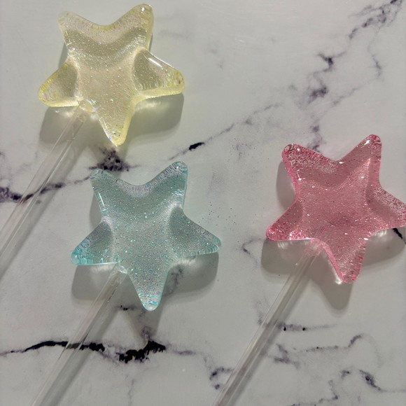 Pirulito de Cristal Estrela - Varinha Fada Madrinha