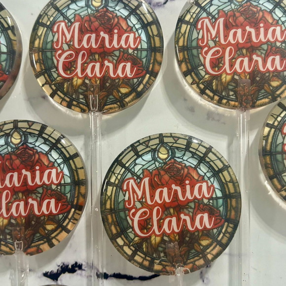 Pirulito de Cristal Personalizado a Bela e a Fera - Imagem 5
