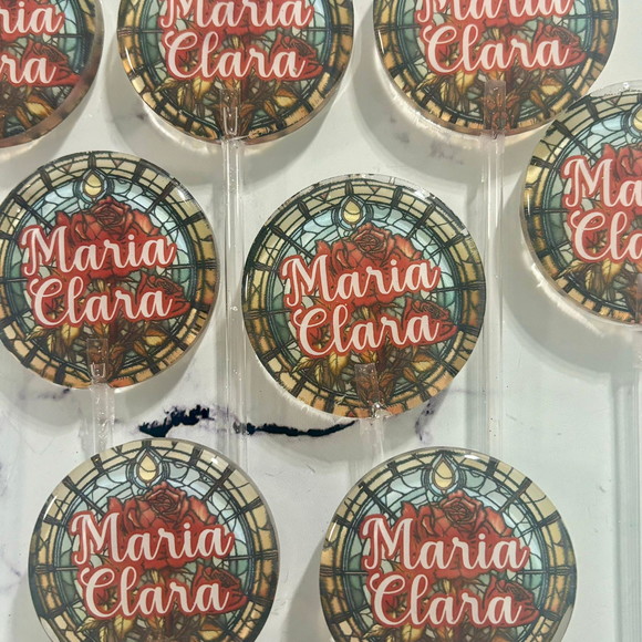 Pirulito de Cristal Personalizado a Bela e a Fera - Imagem 2