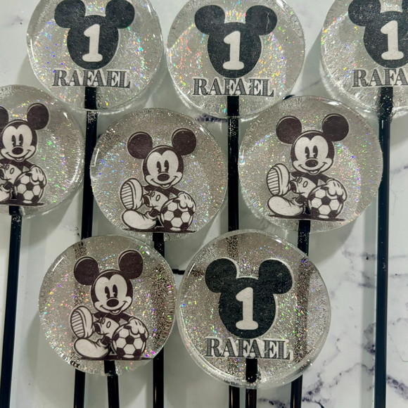 Pirulito de Cristal Mickey Futebol - Imagem 4