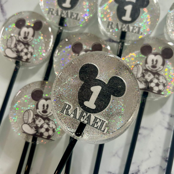 Pirulito de Cristal Mickey Futebol - Imagem 2