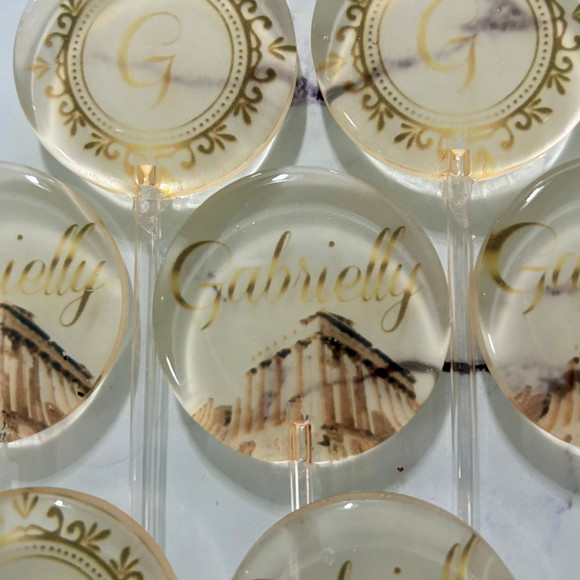 Pirulito de Cristal Personalizado 15 Anos