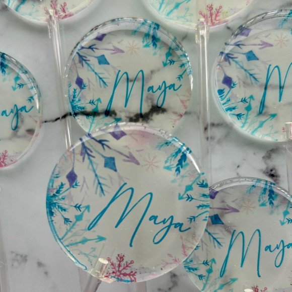 Pirulito de Cristal Personalizado Frozen - Imagem 4