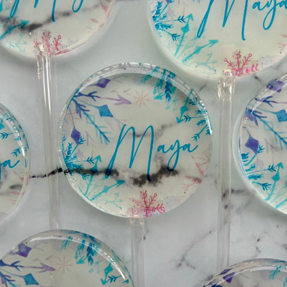 Pirulito de Cristal Personalizado Frozen - Imagem 2