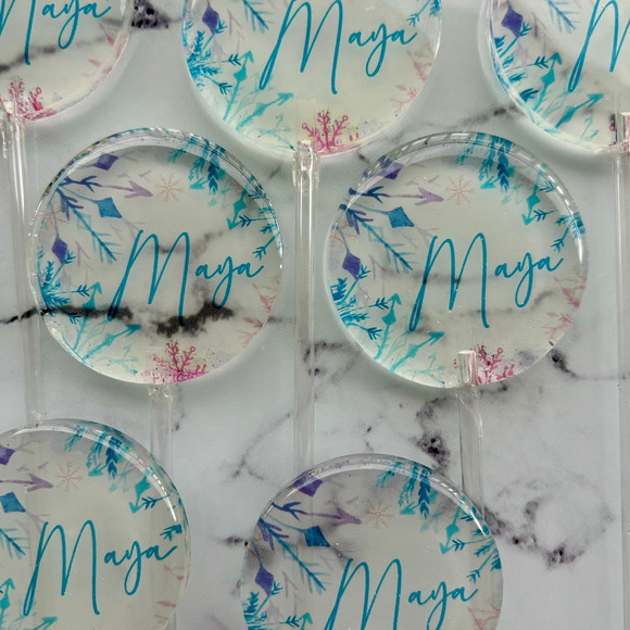 Pirulito de Cristal Personalizado Frozen - Imagem 5