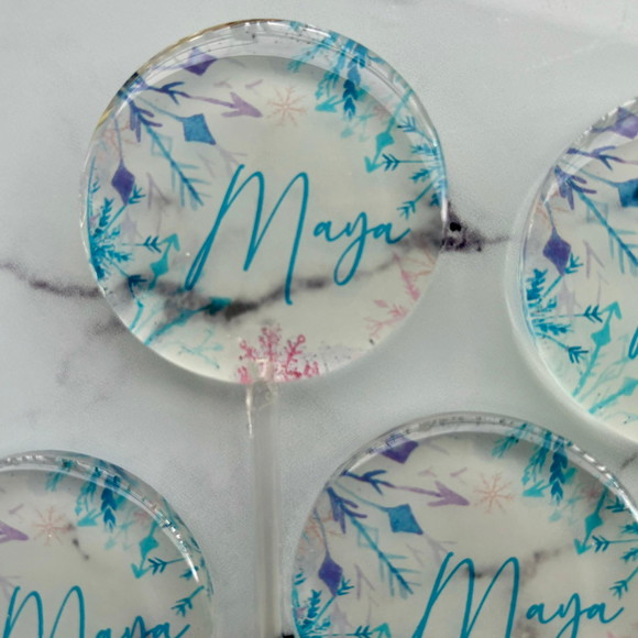 Pirulito de Cristal Personalizado Frozen - Imagem 3