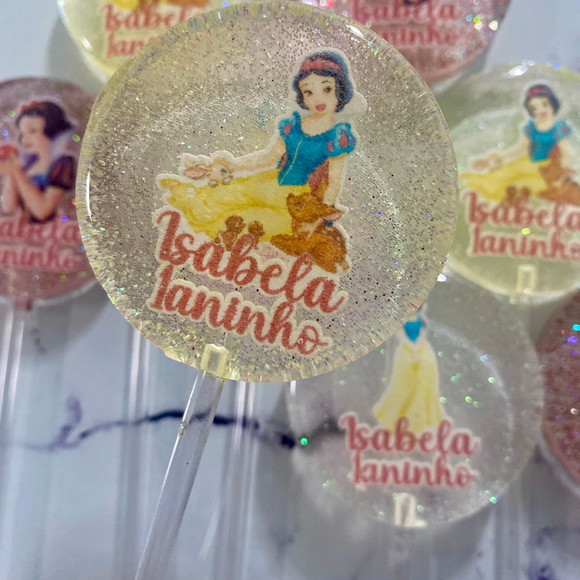 Pirulito de Cristal Branca de Neve