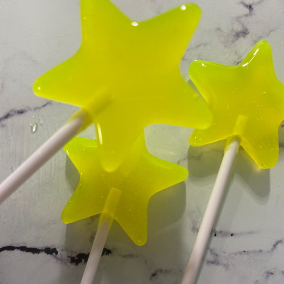 Pirulito de Cristal Neon - Estrela