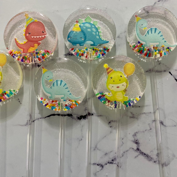 Pirulito de Cristal Dino Baby