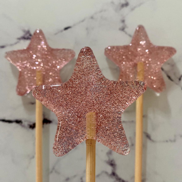 Pirulito de Cristal Estrela - Varinha Fada Madrinha