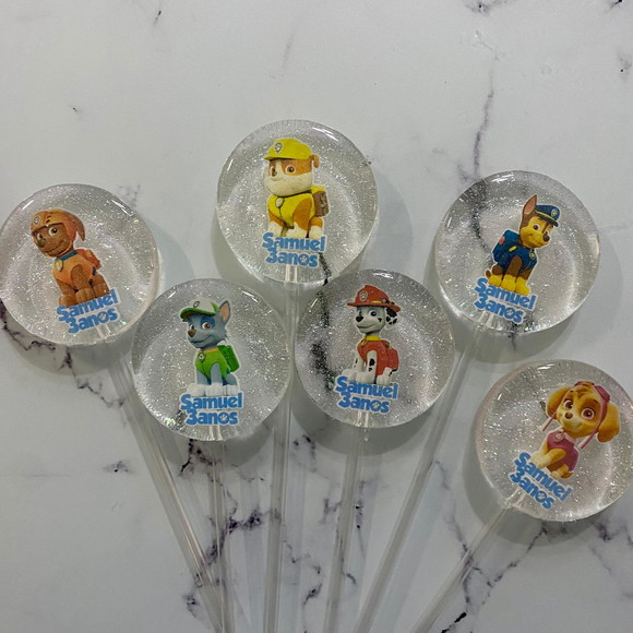 Pirulito de Cristal Patrulha Canina