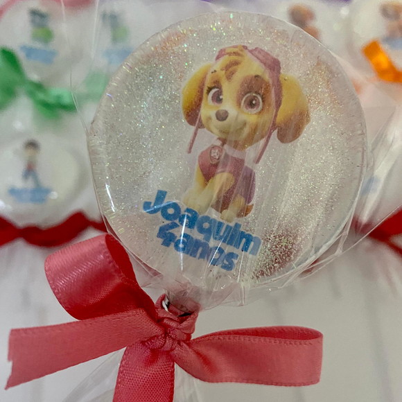 Pirulito de Cristal Patrulha Canina