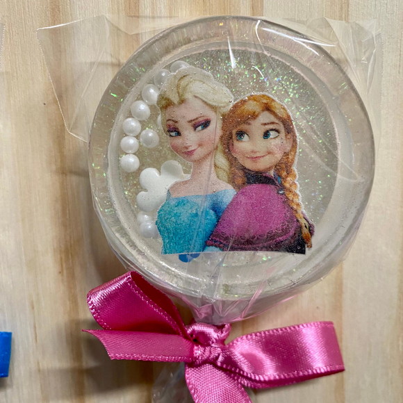 Pirulito de Cristal Chocalho Frozen