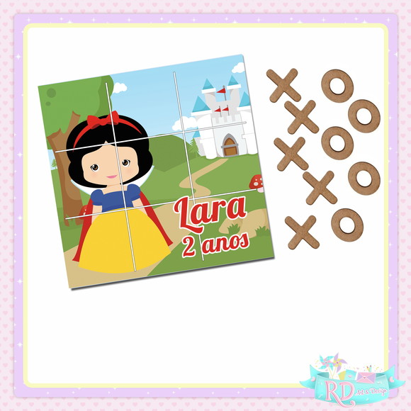 Jogo da Velha Branca de Neve Cute