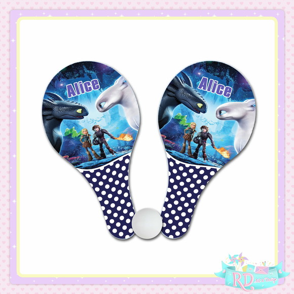 Raquete Ping Pong Como Treinar o Seu Dragão