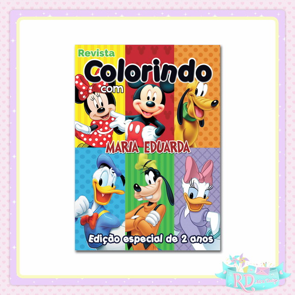 Livrinho de Colorir Turma do Mickey