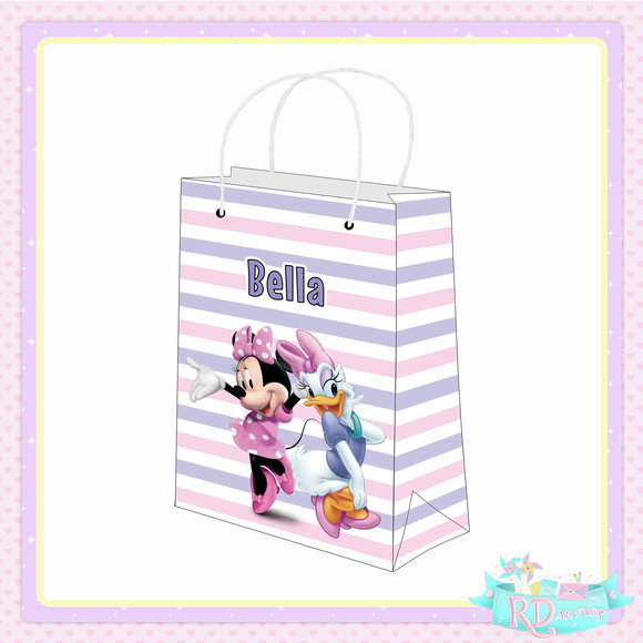 Sacolinha Personalizada Minnie e Margarida