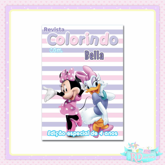 Livrinho de Colorir Minnie e Margarida