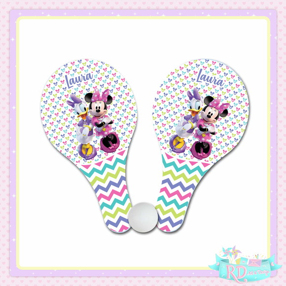 Raquete Ping Pong Minnie e Margarida