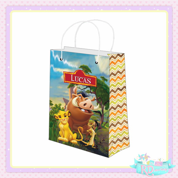 Sacolinha Personalizada O Rei Leão