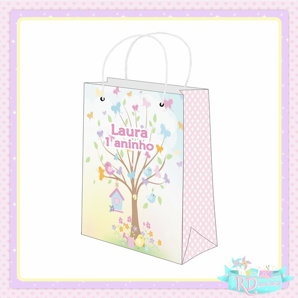 Sacolinha Personalizada Jardim Encantado