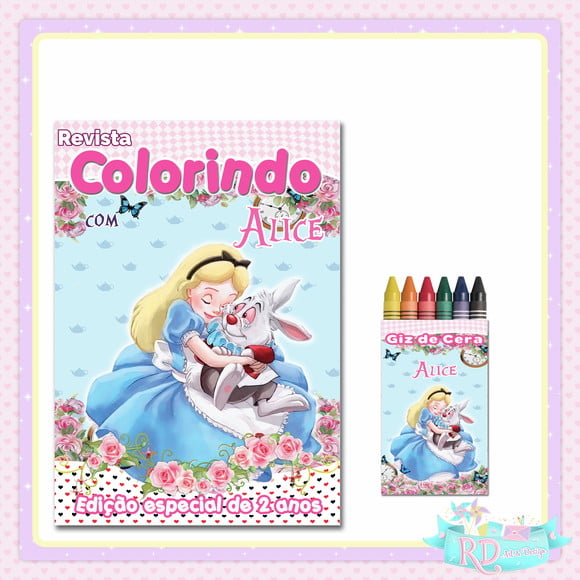 Kit Colorir Alice no País das Maravilhas