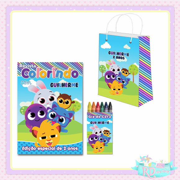 Kit Colorir com Sacolinha Bolofofos