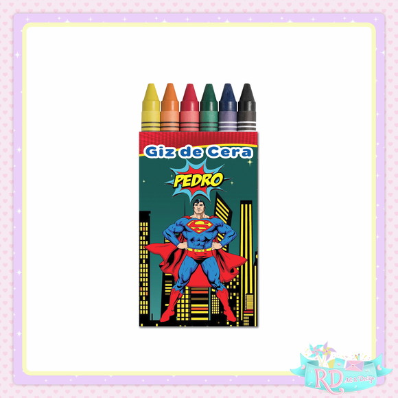 Giz de Cera Super Herói