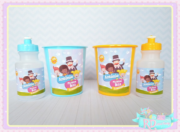 Kit Baldinho e Squeeze Mundo Bita