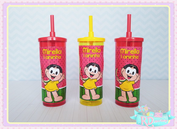 Copo Long Drink com Tampa Magali