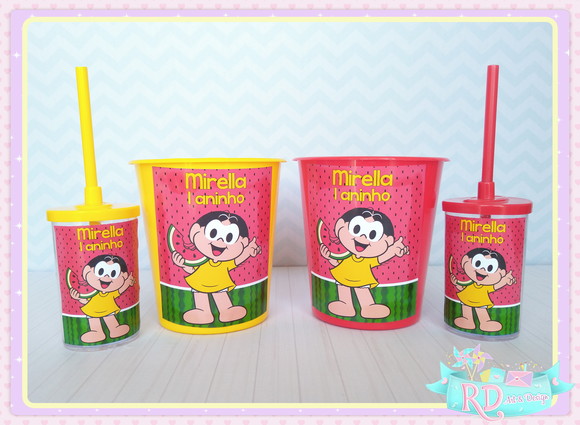 Kit Baldinho e Copo Short Drink Magali