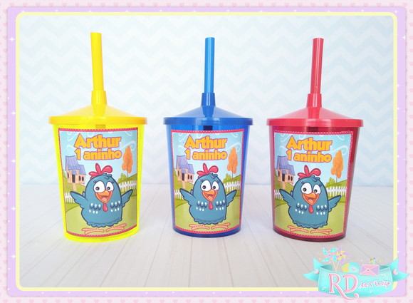 Copo Shake Galinha Pintadinha