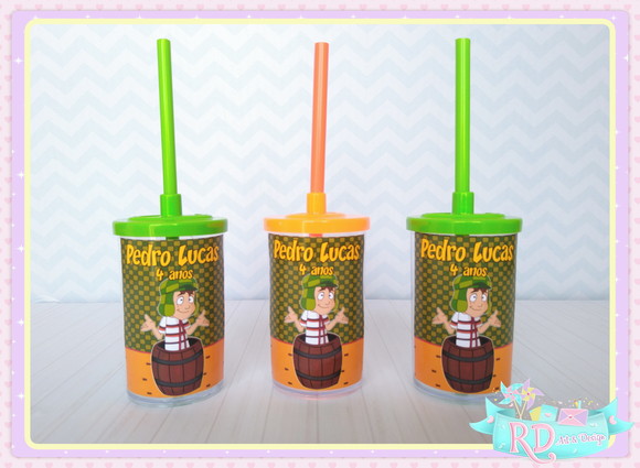 Copo Short Drink com Tampa Chaves
