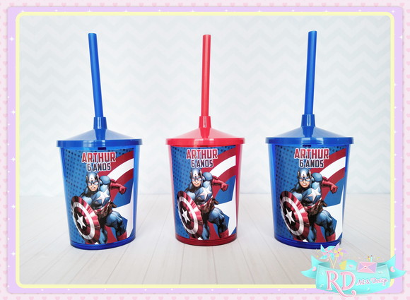 Copo Shake Capitão América