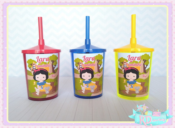 Copo Shake Branca de Neve Cute