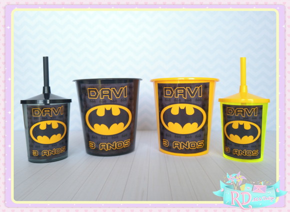Kit Baldinho e Copo Shake Batman