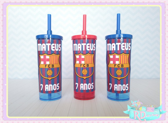 Copo Long Drink com Tampa Barcelona