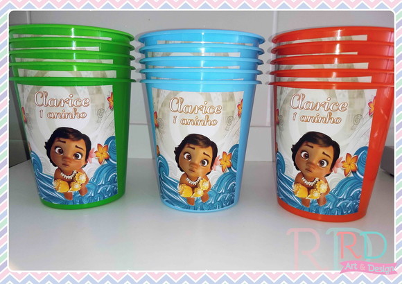 Baldinho de Pipoca Moana Baby