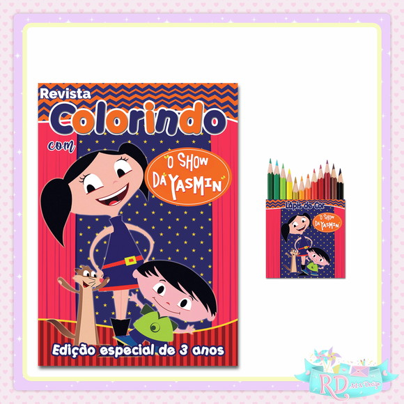 Kit Colorir Com Lápis De Cor Show Da Luna