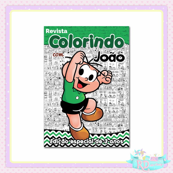 Livrinho de Colorir Cebolinha