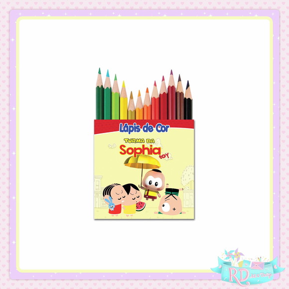 Mini Lápis de Cor Turma da Mônica Toy