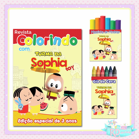 Kit Colorir com Massinha Turma da Mônica Toy
