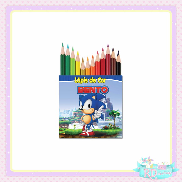 Mini Lápis de Cor Sonic