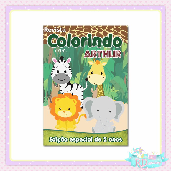Livrinho de Colorir Safari