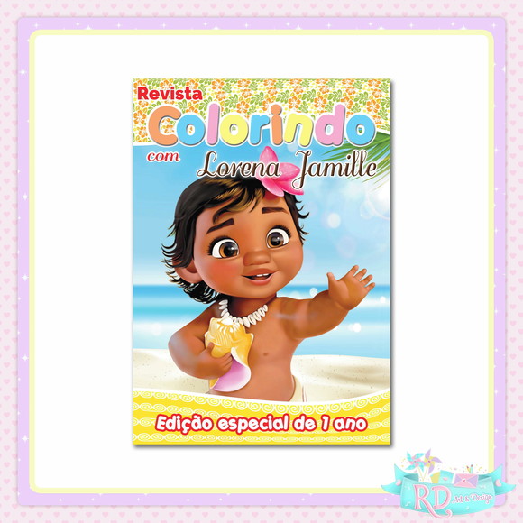 Livrinho de Colorir Moana Baby