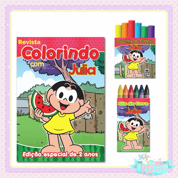 Kit Colorir com Massinha Magali